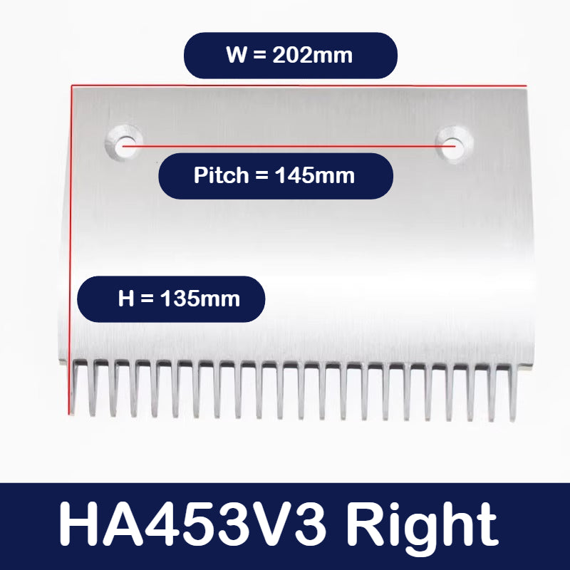 XIZI OTIS Escalator Aluminum Comb Plate HA453V1/V2/V3 22-Tooth