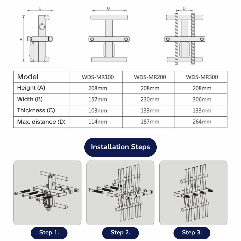 Elevator Wire Rope Measuring Tool WDS-MR100/200/300