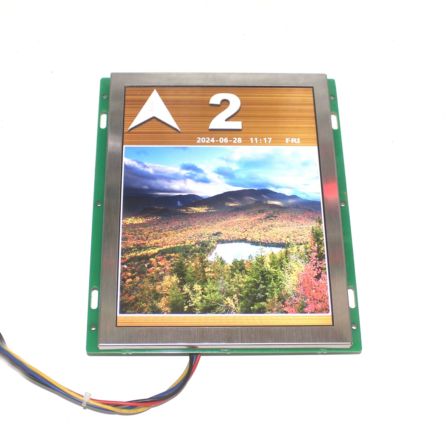 Elevator Cabin 8-inch LCD Display Board FFA-YD360-8D 8C-PCB-7 For HDFJ Monarch STEP