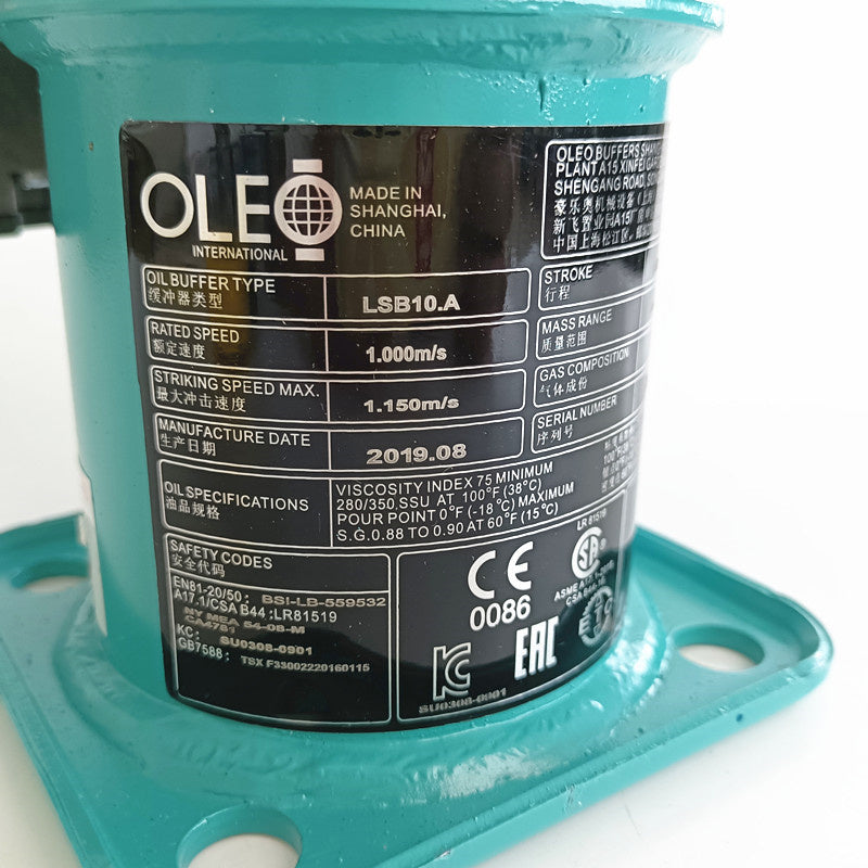 OLEO Elevator Hydraulic Buffer LSB10.A LSB16 For Mitsubishi
