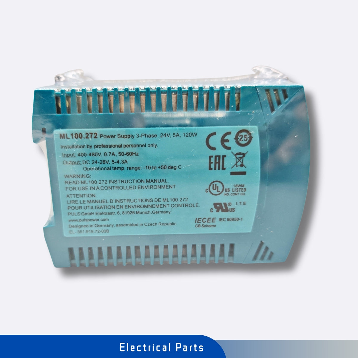 PULS ML100.272 Power Supply For Elevator Use