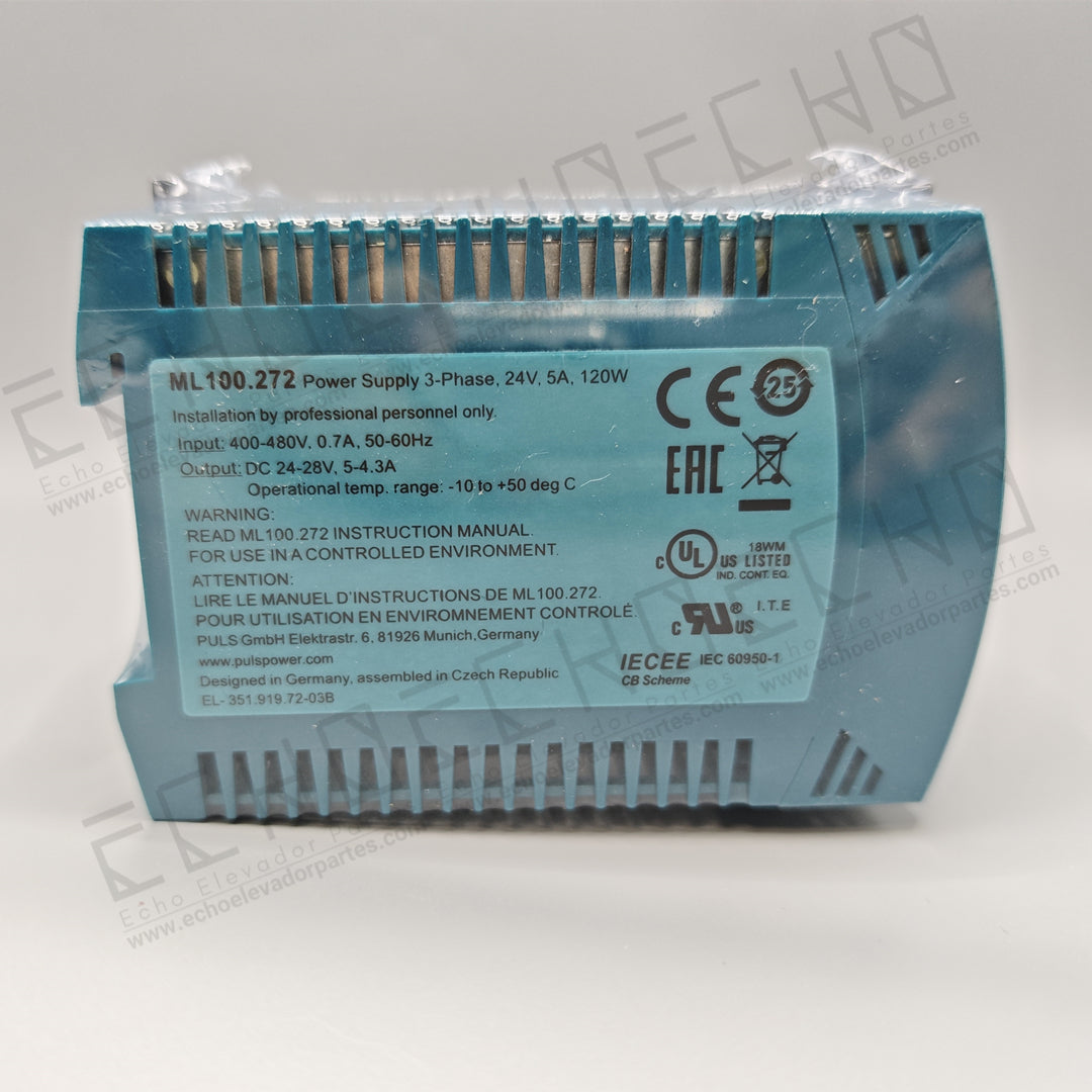 PULS ML100.272 Power Supply For Elevator Use