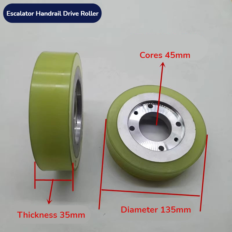 Escalator Handrail Drive Roller 135*35*45 For HYUNDAI