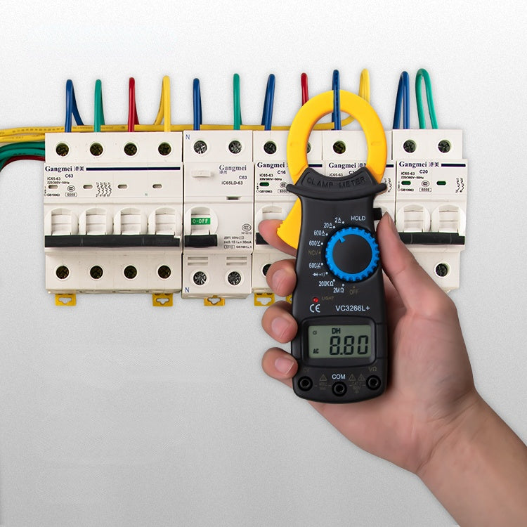 VC3266L+ Digital Clamp Meter 600A AC/DC Multimeter Voltage/Ohm/Current Tester