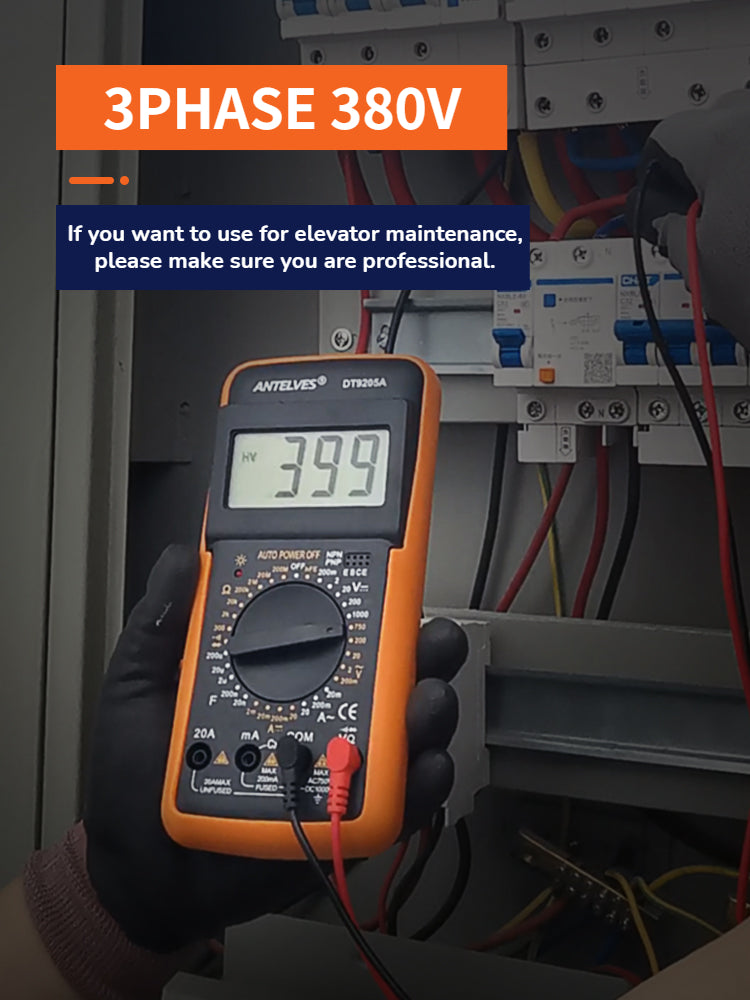 DT9205A Multimeter LCD Display Handheld Digital  AC/DC Voltage Current Tester