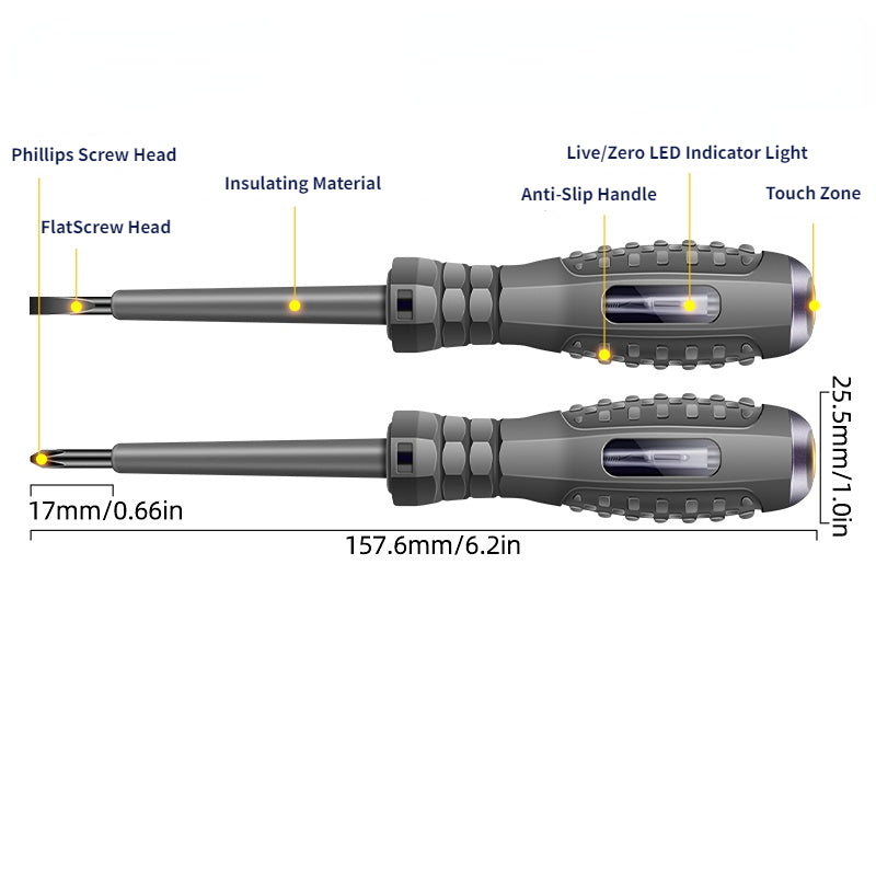 Test Pencil For Elevator Maintenance Phillips Screwdriver Flat Screwdriver