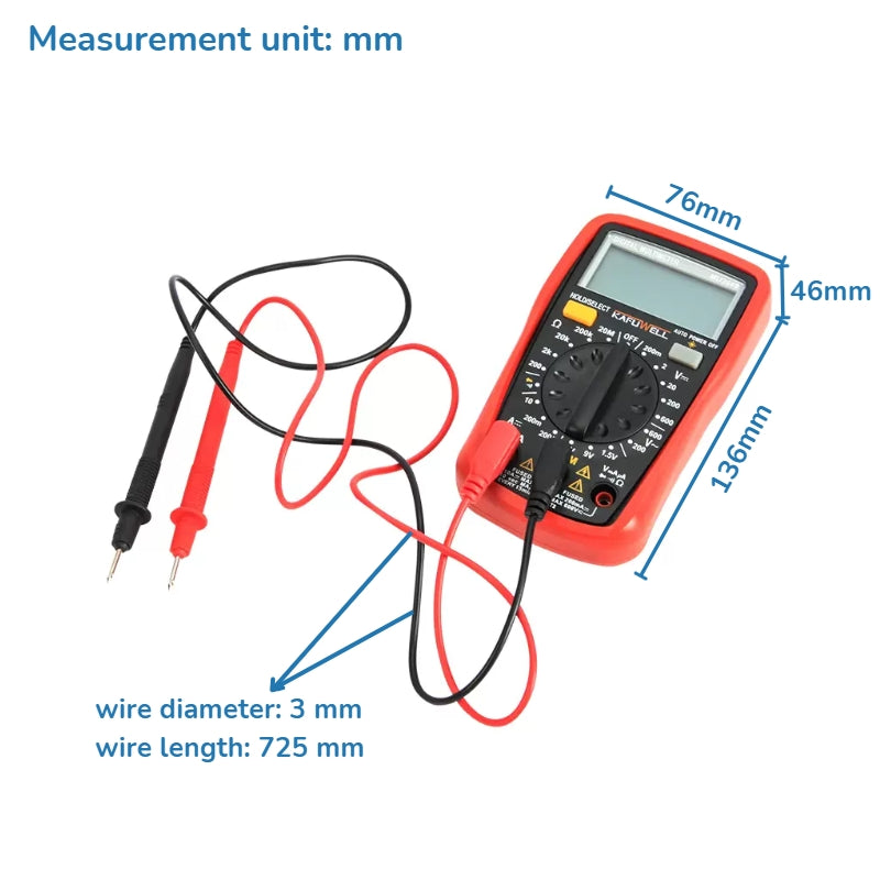 KAFUWELL Digital Multimeter MU3648