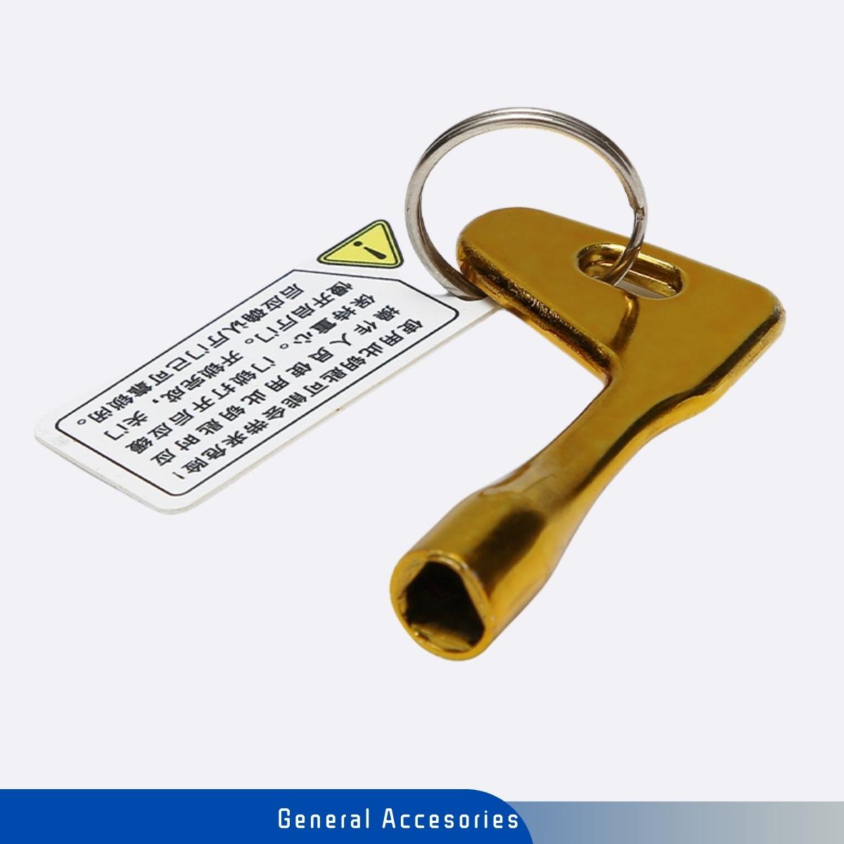 ThyssenKrupp Elevator Triangular Key S200 Gold