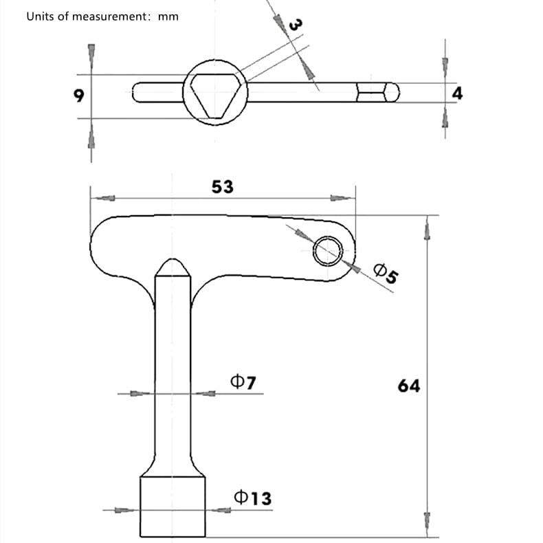 Elevator Universal Triangle Key