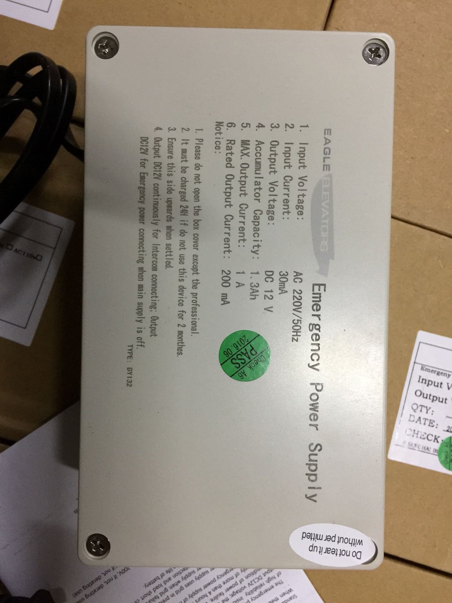 BST Elevator Intercom Power Supply Box BY132