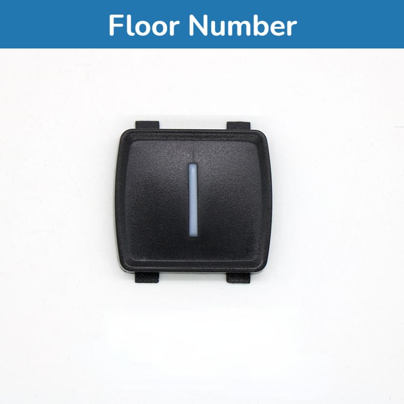 Placa de caracteres de PVC con botón Mitsubishi para LHB-055A 052 051 058 056