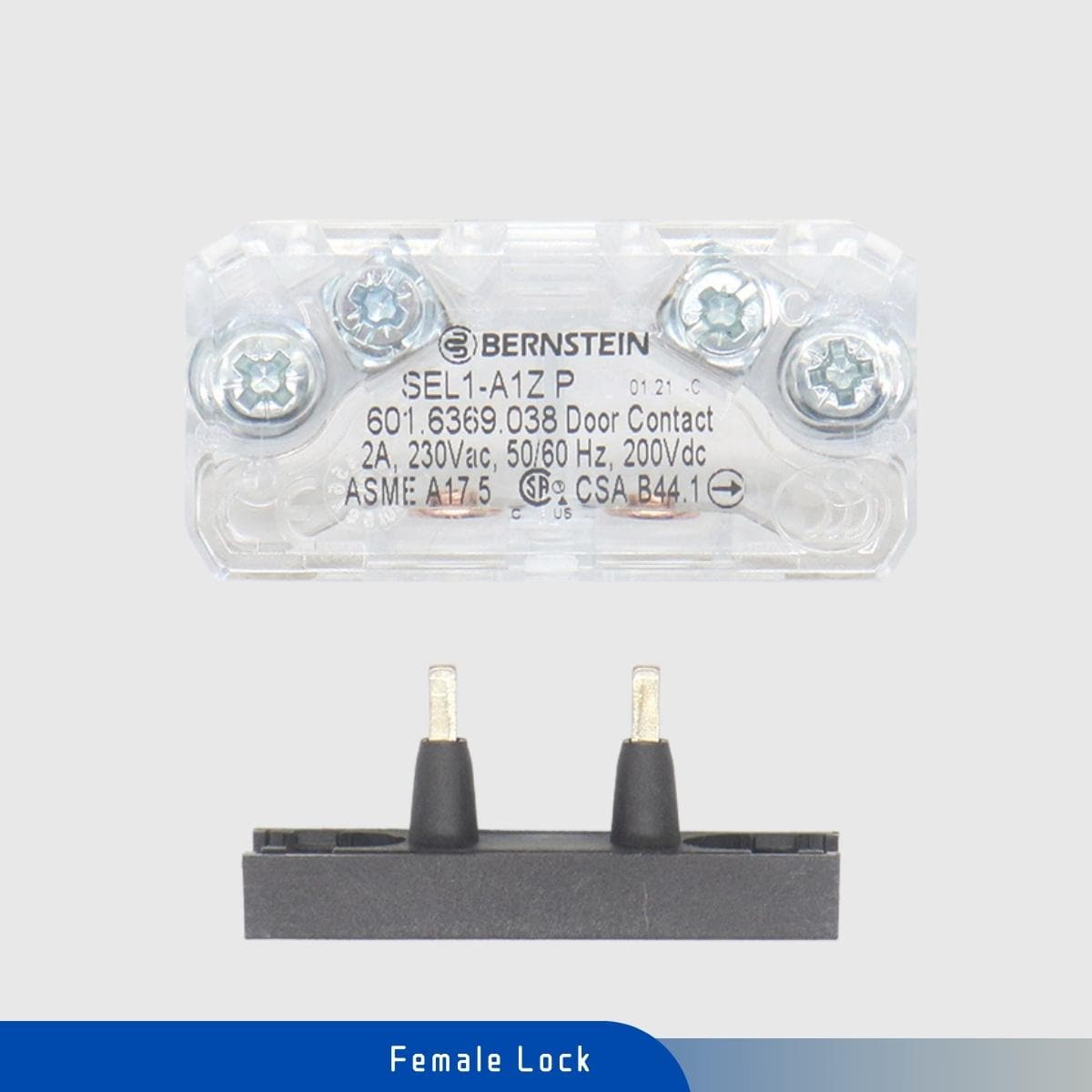 Contacto de Puerta Female Lock Bernstein SEL1-A1Z P 601.6369.038