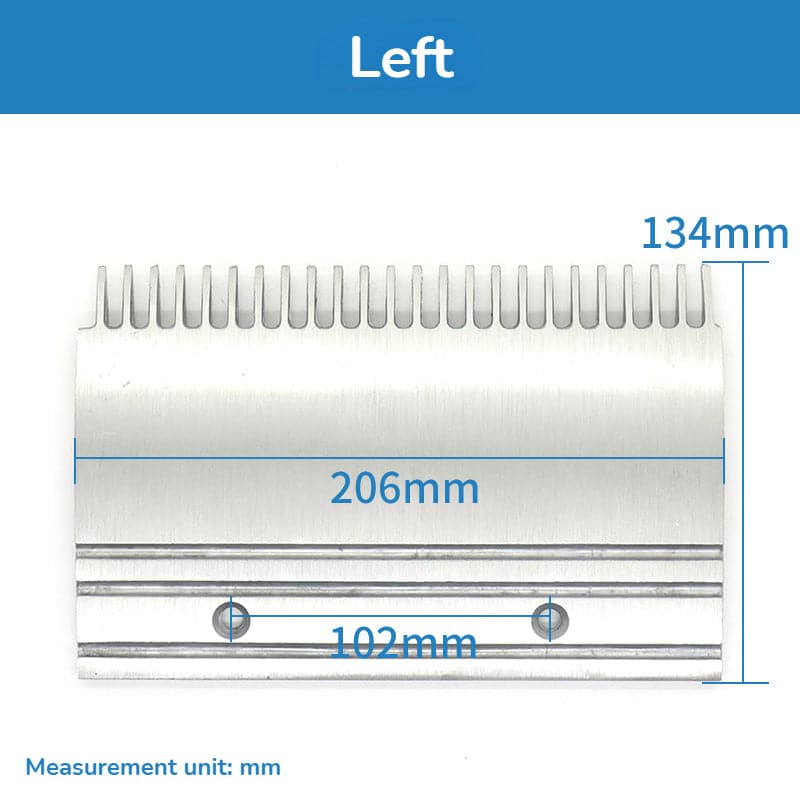 Peine para escaleras mecánicas de aluminio XIZI OTIS XAA453BJ1/2/3
