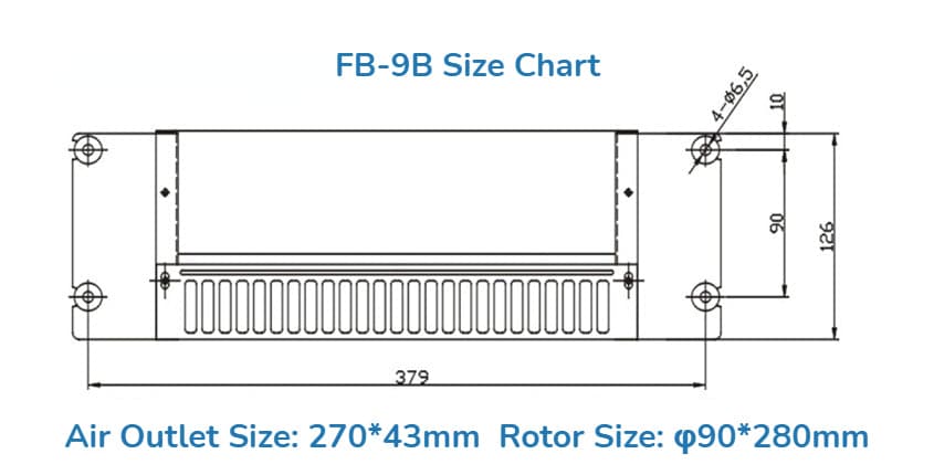 Ventilador de ascensor FB-9B
