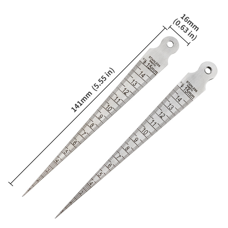 Stainless Steel Gap Gauge Ruler Metric