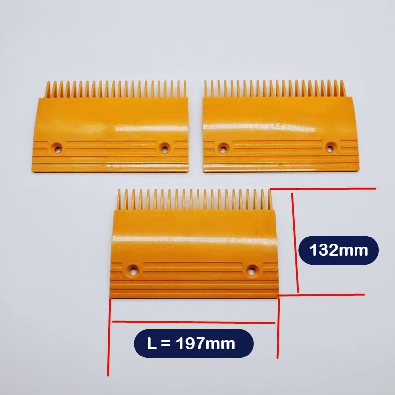 KONE Escalator Plastic Comb Plate 22-Tooth Yellow Frame