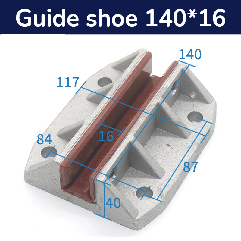 Schindler 5500 5200 Elevator Guide Shoe 100*10/16mm 140*10/16mm