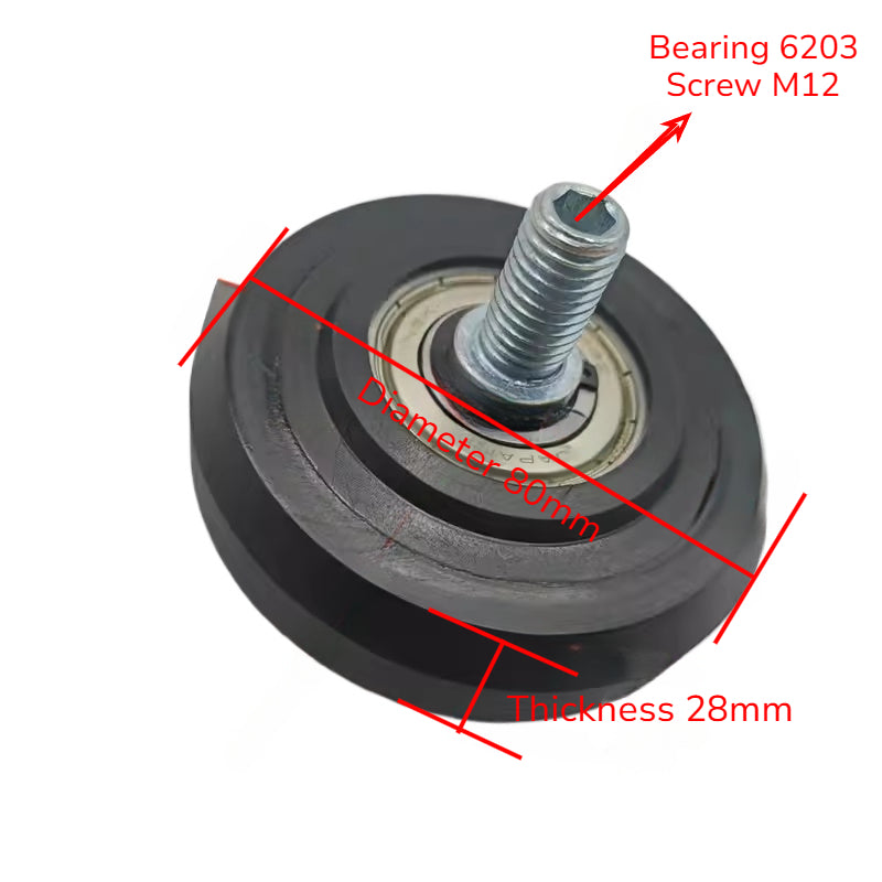 Counterweight Guide Roller 80*24*6003/80*28*6203 For KONE