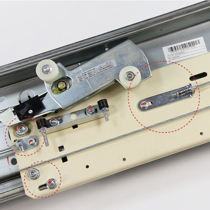 Elevator Hall Door Wire Rope Spring Screw Assembly For ThyssenKrupp S200 K300