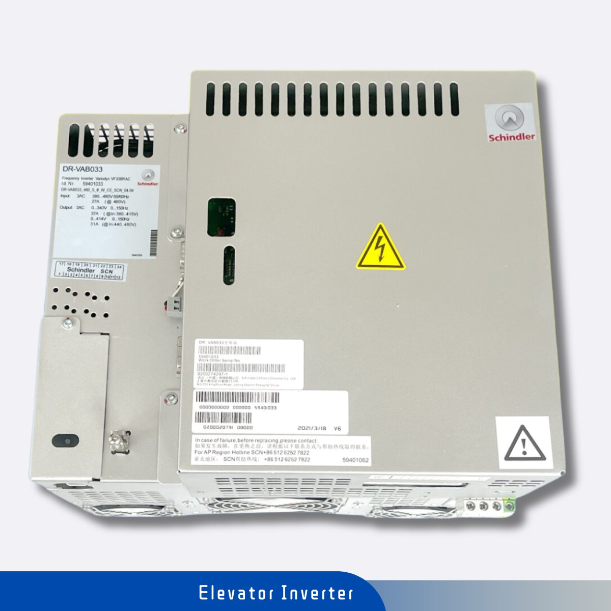 Elevator Inverter DR-VAB33 ID.NR.59401033