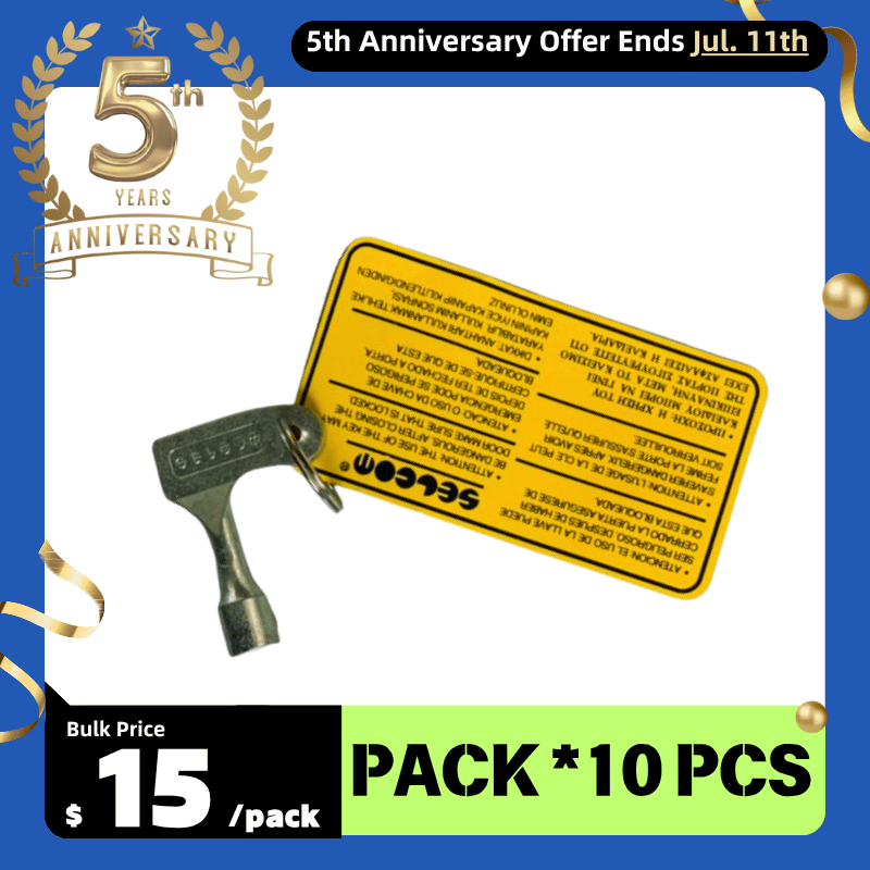 WITTUR Elevator Triangle Key SELCOM 3201.05.1032/C Pack*10 PCS