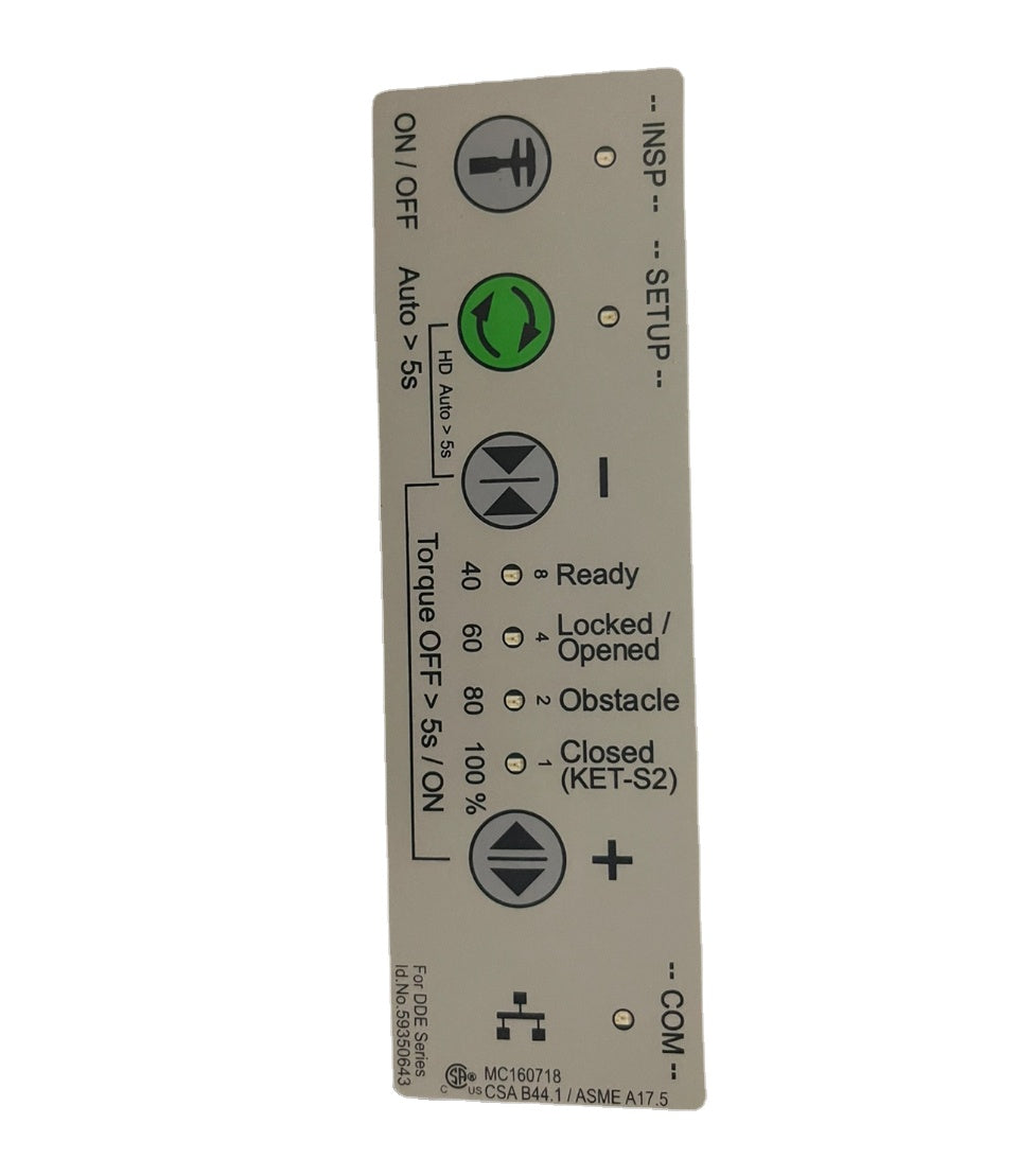 SDL DDE-V35 HMI Elevator Door Motor Console Panel ID.NR.59350643