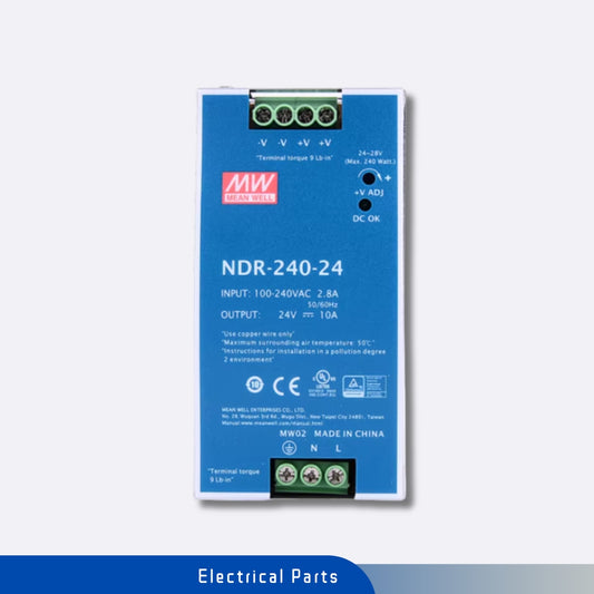 Mean Well NDR-240-24 Power Supply For Use On Elevator