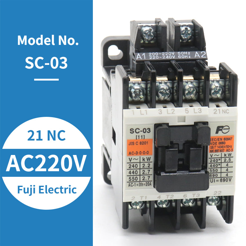 FUJI Electric Contactor SC-03 SC-0 SC-05 AC110V 220V