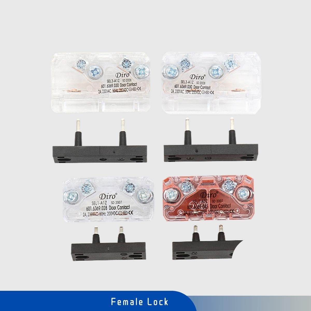 Female Lock SEL3 SEL1-A1Z DIRO – Echo Elevador Partes