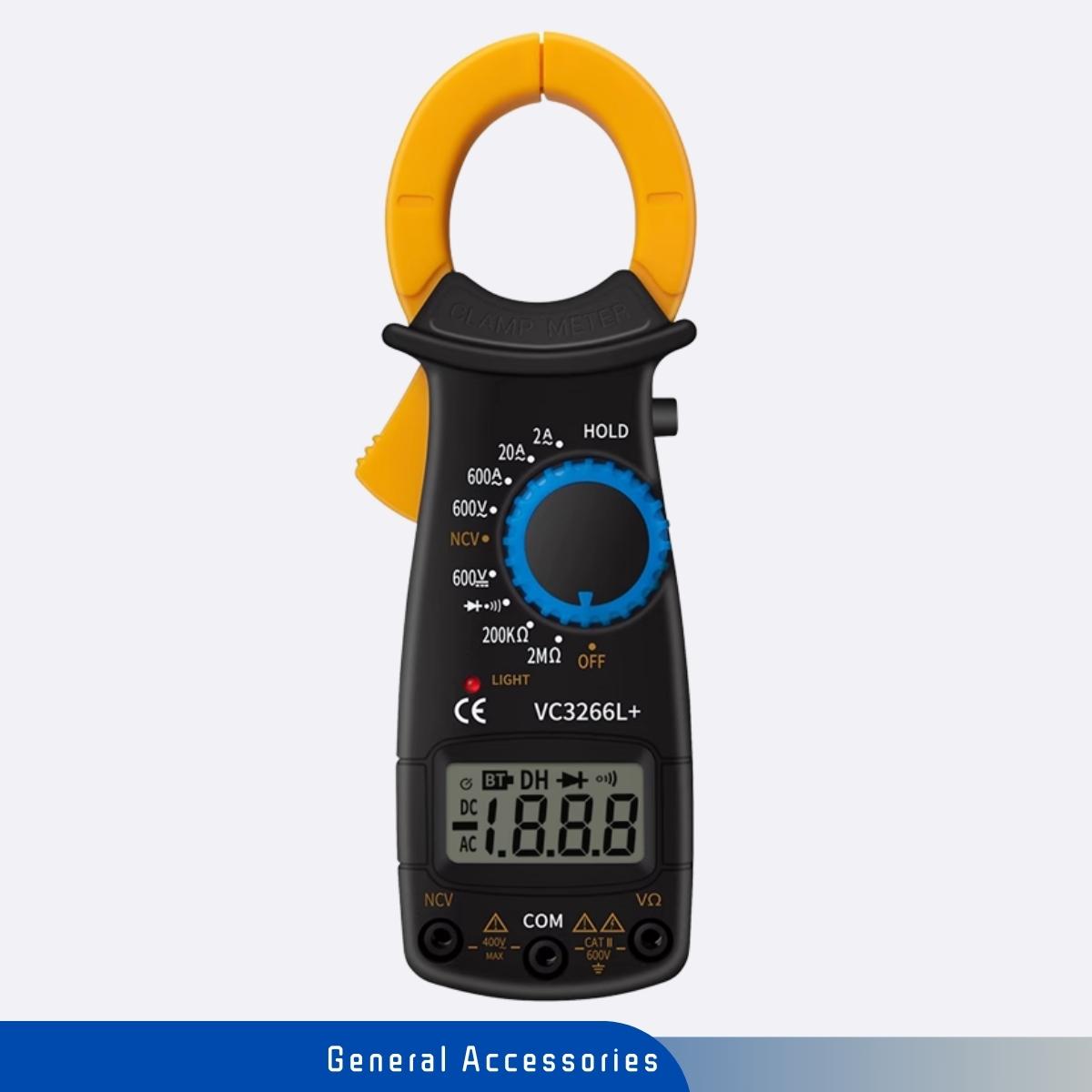 VC3266L+ Digital Clamp Meter 600A AC/DC Multimeter Voltage/Ohm/Current Tester