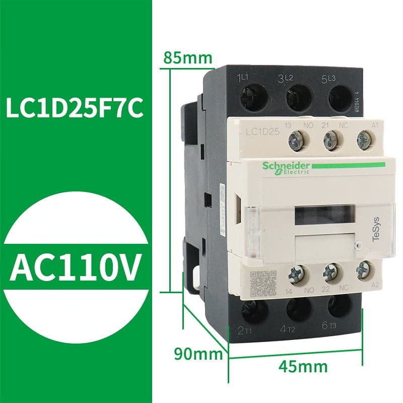 Contactor Schneider LC1D09F7C/D12M7C/D18/D25 110V 220V