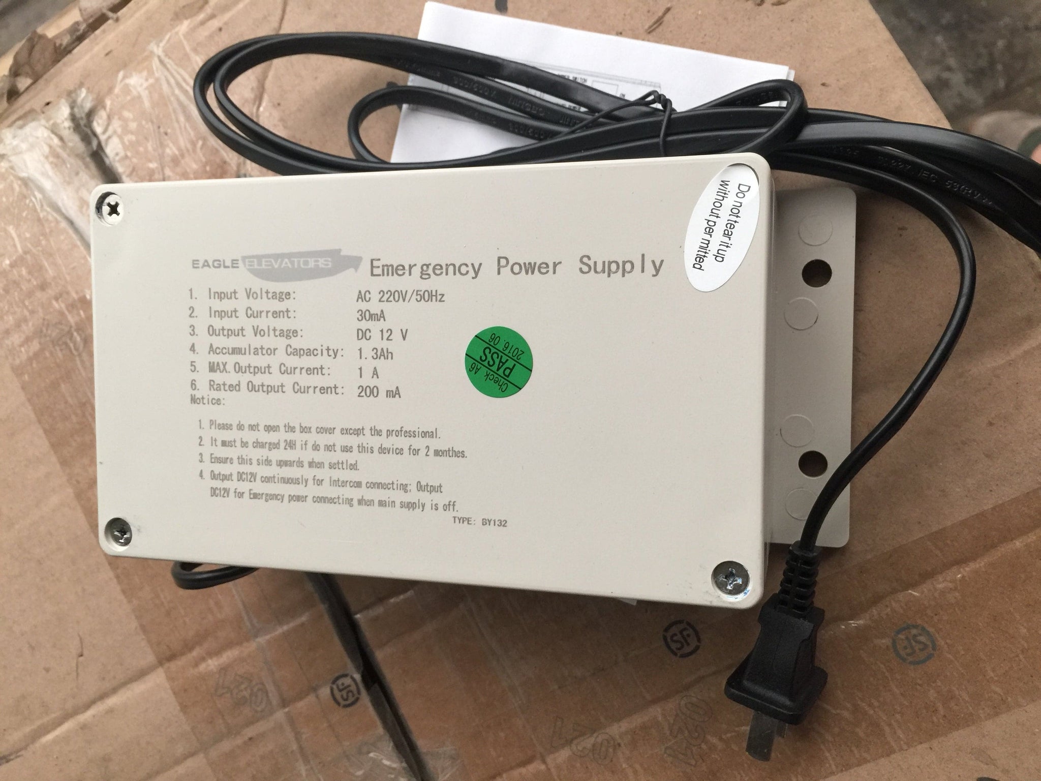BST Elevator Intercom Power Supply Box BY132 – Echo Elevador Partes